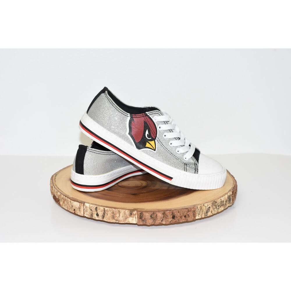 FOCO Arizona Cardinals Glitter Low Top Canvas Shoe Size 9